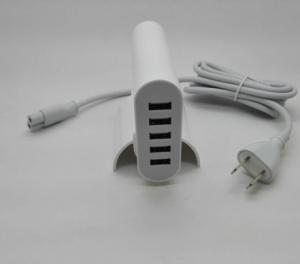 China 5V 6A 5 usb charger CE LVD EMC certificate factory