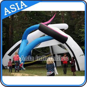 China Large Outdoor Portable Inflatable Tent Projection Air Dome Tent Price For Sale factory