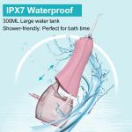 Waterproof Grade IPX7 Rechargeable Water Teeth Flosser for Professional Oral