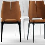 Light Weight Contour Fiberglass Dining Chair For Home Furniture Customized Size