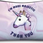 Travel Essential Unicorn Print Waterproof Zipper Toiletry Wash Bag