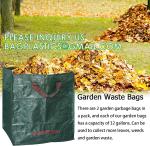 Heavy Duty Home and Yard Waste Bag 48-Gallon Woven Polypropylene, Reusable Lawn