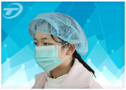 17-24 inch single & double elastic disposable mob cap / surgical mdical disposable head cover