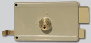 China Rim Door Lock Surface Mounted Simple Installation Dead Bolt Material Brass Or Steel Installation Type factory