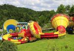 Commercial Trumpet Fiberglass Water Slides For Adults / Water Park Playground