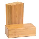 Eco Friendly Wooden Fitness Equipment Custom Printing Cherry Wooden Yoga Block