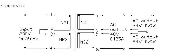 Laminated Core Pcb Mounting Center Tapped Transformer , Z11 0.35T Low Voltage Transformer