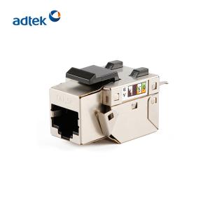 China Toolless Ethernet Keystone Jack Cat5e Cat6 Cat6a RJ45 8P8C factory