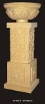 Waterproof And Fireproof Sandstone Garden Flower Containers With Elegant Design