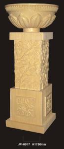 China Waterproof And Fireproof Sandstone Garden Flower Containers With Elegant Design factory