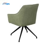 Mid Century Green Leather Dining Chairs With Contemporary Style Dc-7522