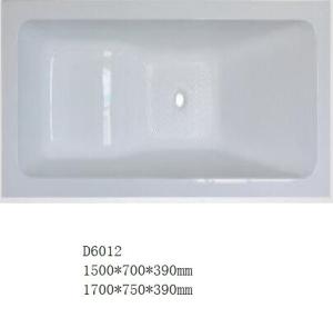 China Rectangle Shaped Drop-in Jacuzzi Tub / Built-In Bathtub 1700*700*390mm factory