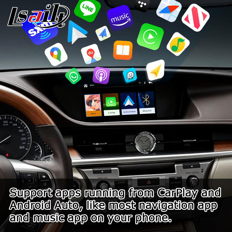 Lexus ES ES350 ES250 ES300h wireless carplay android auto screen mirroring box module Lsailt