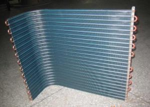 China Blue Colour 8011 H22 0.14mm*270mm Hydrophilic Finstock Coated Aluminum / Aluminium Foil factory
