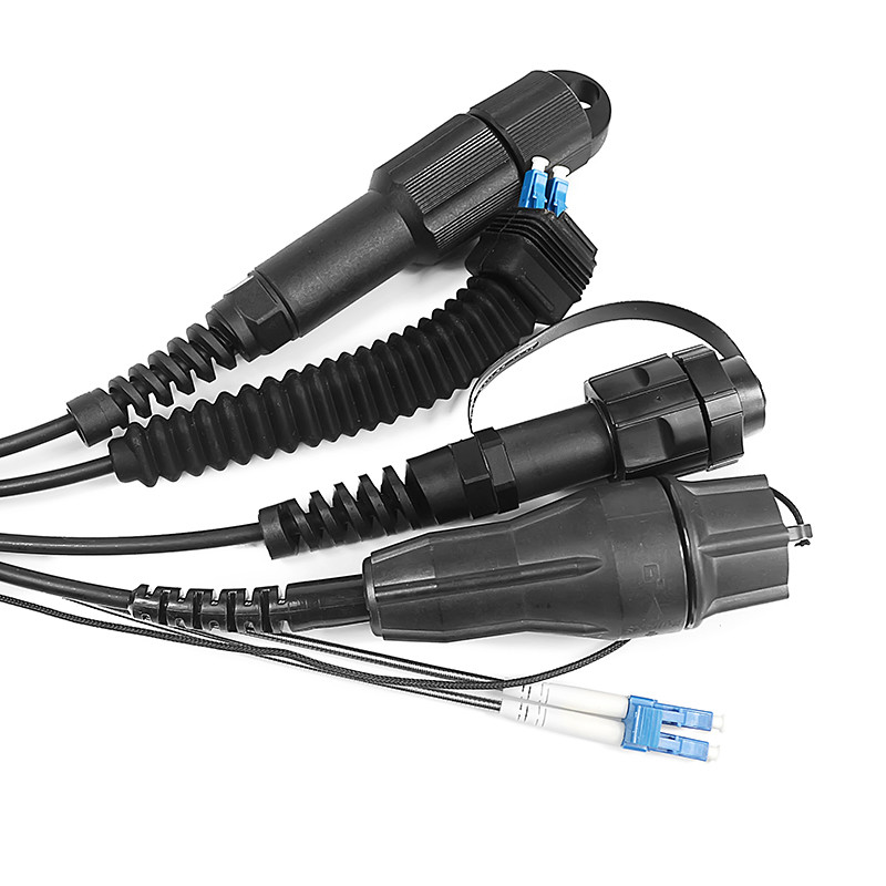 Dual 100m SM MM Humidity Proof Outdoor Fiber Optic Cable For Nokia RRU