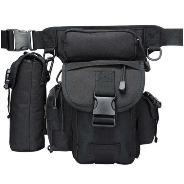 Waterproof Oxford Drop Leg Military Fanny Pack Thigh Belt Hip Bum Multi