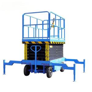 China Aerial Platform 6m 8m 10m 12m 14m Skylift Mobile Lifter Scaffolding Hydraulic Scissor Lift factory