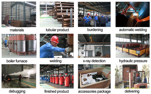 CWDR Horizontal Industrial Steam Boiler With Stainless Steel Heating Pipe