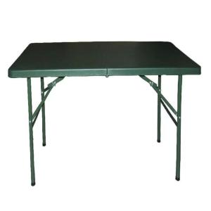 China Foldable Reinforced Blow Molded Military Table Green Camping Dining Table Outdoor Training Table factory