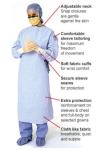 Disposable SMS surgical gown,blue color,SMS,protective sterilized