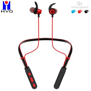 China 135mAH Noise Neckband Bluetooth Earphones English Voice Reminder factory