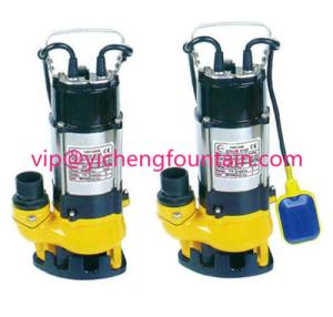 China Single Phase Sewage Submersible Pond Pump With / Without Floating Ball 0.18 - 1.1KW factory