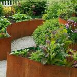 ISO Lawn Edging Corten 100mm Garden Metal Ornaments Powder Coated