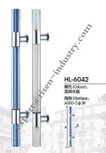 China Stainless steel door handle HL6042, dia38 X 600 factory