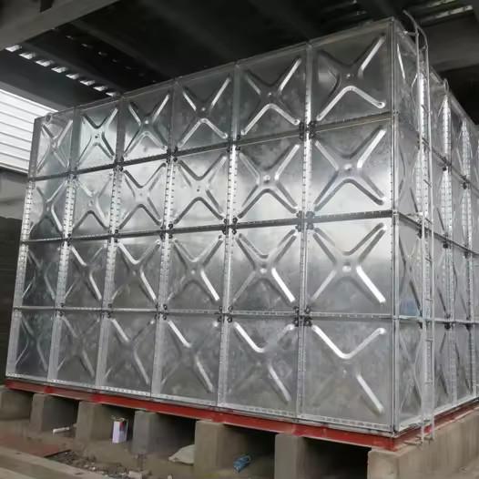 Structure Hdg Pressed Steel Tank Modular Sectional Elevated Steel Tower Water