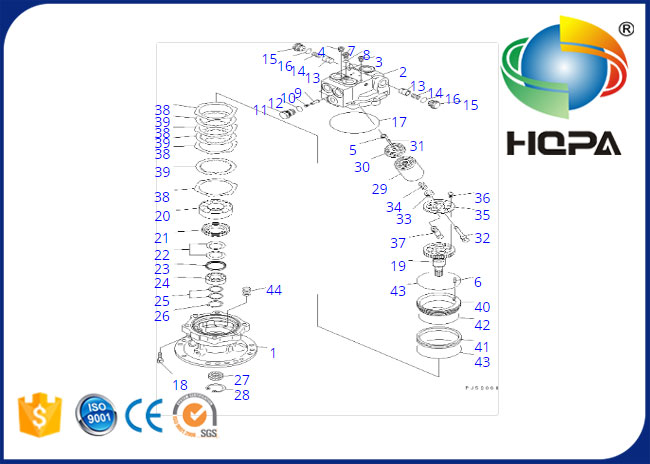 Swing Motor Seal Kit for Swing Motor Assy 706-73-01241