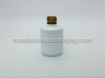 high quality thick and strong powder coating gel bottle 15ml amber matte white