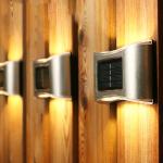 20000H Lifespan Waterproof Solar Wall Lights Outdoor 6.5*10*2.5CM
