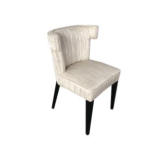 China French Style new design classic white dining chair with linen fabric chair dining factory