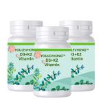 Daily Vitamin D3 K2 Dietary Supplement Capsules 60 Capsules For Bone Teeth
