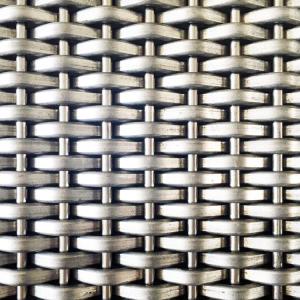 China Fine Door Decoration Decorative Woven Wire Mesh In Antique Brass Metal 30m-100m Length factory