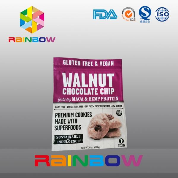 China Matte Soft Surface Plastic Pouch Packaging Cookies Doypack k Bags factory