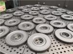 ISO9001 Horizontal Rotary Table Shot Blasting Machine workpieces Cleaning