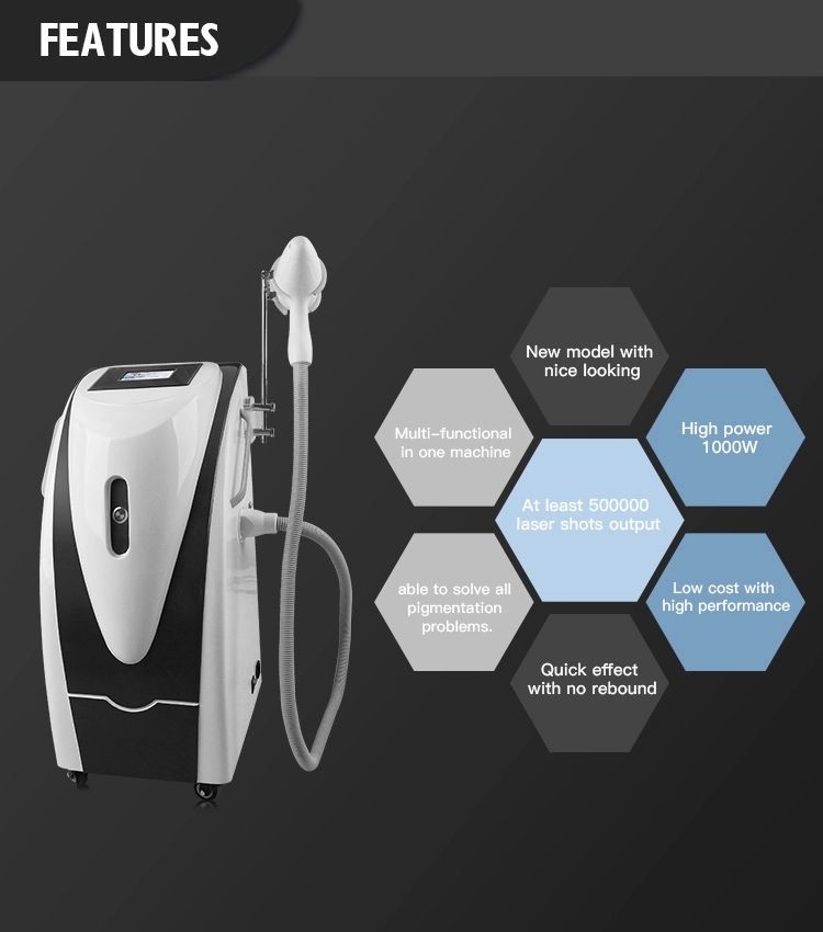 350MJ 600MJ Q Switched ND YAG Laser Machine 1320 Nm Birthmark Nevus Removal