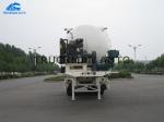 3 Axles 40 Cbm Cement Bulker Truck , Cement Semi Trailer O345 Mn Steel Material