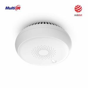 China 100m Range Wireless Tuya Smoke Alarm 2.6V Low Battery Audible Alarm factory