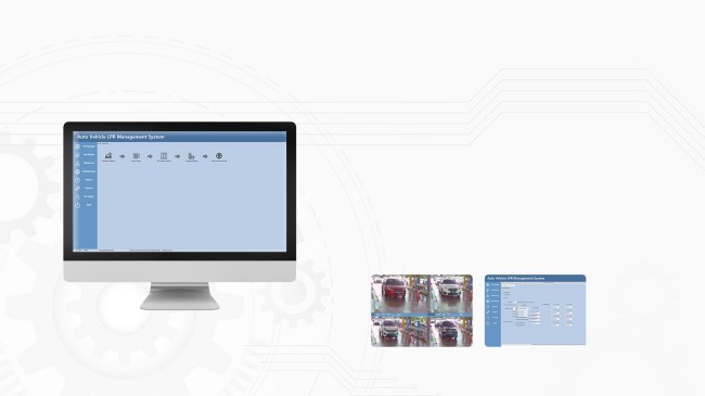LPR Camera Parking Controller With Single Led Display For ANPR Parking System