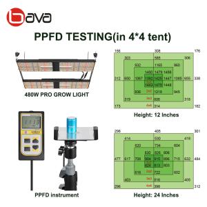 China 4x4 Bavagreen LM301H 480w Samsung LED Grow Light 1248umol/s factory