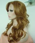 Fashion New Style Long Wave Heat Resistant Lace Front Wigs for White Women