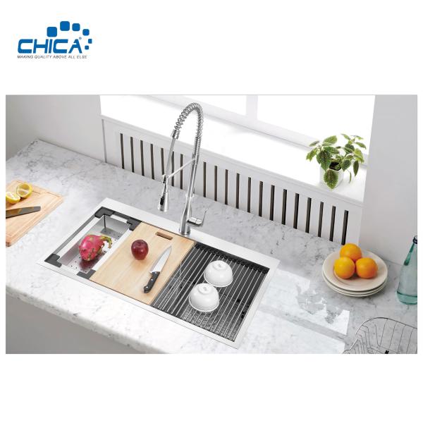 Handmade Kitchen Sink Stainless Steel Kitchen Sink Double Bowl Kitchen Sink With