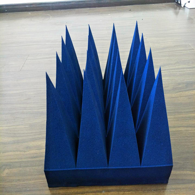 Polyurethane Magnetic RF Pyramid Absorber Foam Microwave Absorbing Sheet