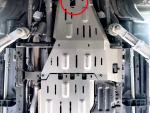 Silver Aluminum Alloy Under Engine Cover for Wrangler JK JL Off-Road 4X4