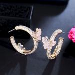 Fashion Trendy Butterfly Earring for Women Wedding Cute Butterfly Earring