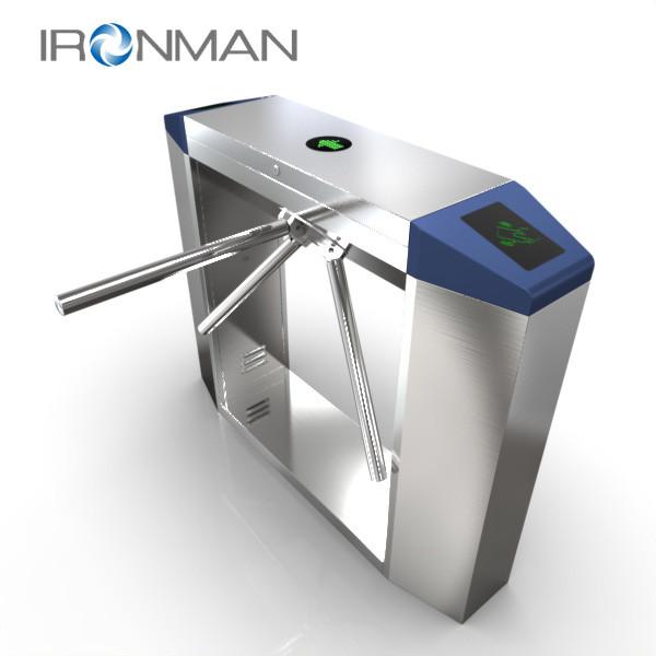 High Security Drop Arm Turnstiles , Bi Directional Turnstile Stainless steel