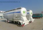 Bulk Cement Tank Semi Trailer For Transportation , Tanker Truck Trailer 40cbm