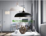 Oak Lamp Stalk Metal Lampshade Lamp Led Bulb Lighting Pendant Light